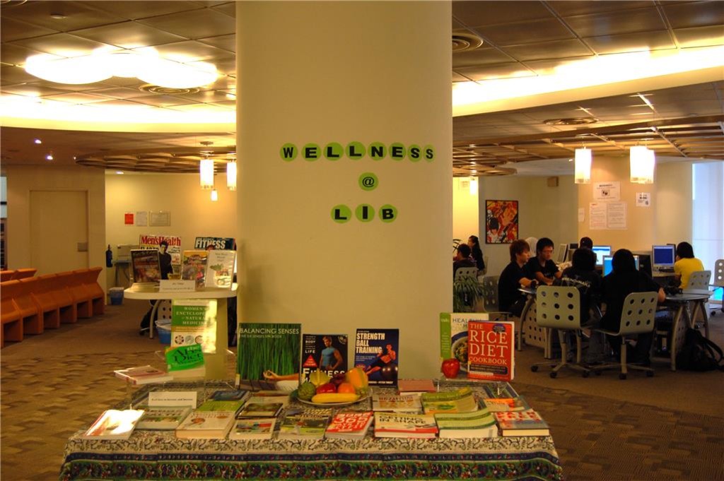 Wellness @ LIB : book display