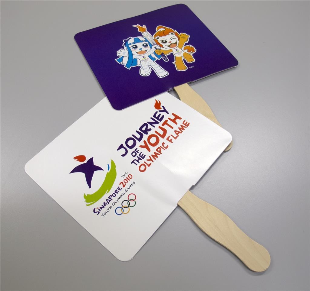 Singapore 2010 Youth Olympic Games : fan and paste-on sticker