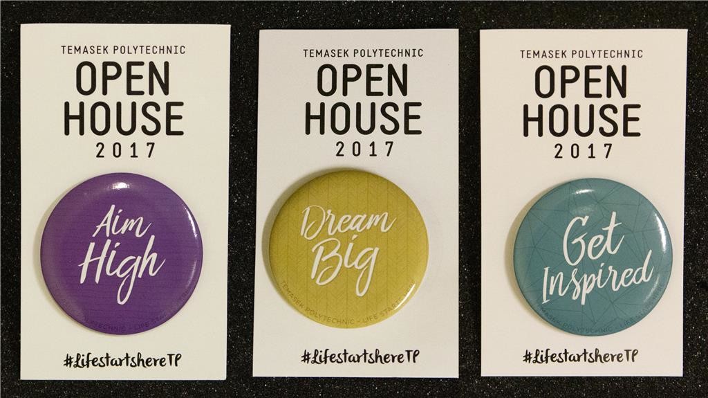 Temasek Polytechnic Open House 2017 : badges