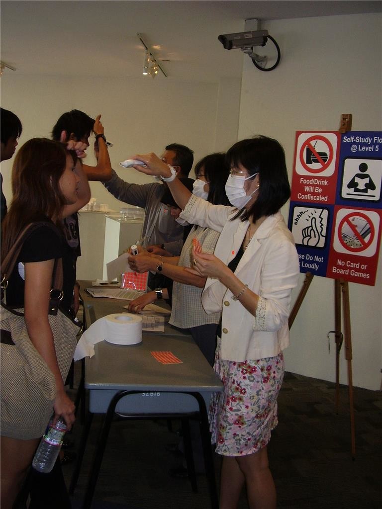 H1N1 temperature screening exercise in TP Library