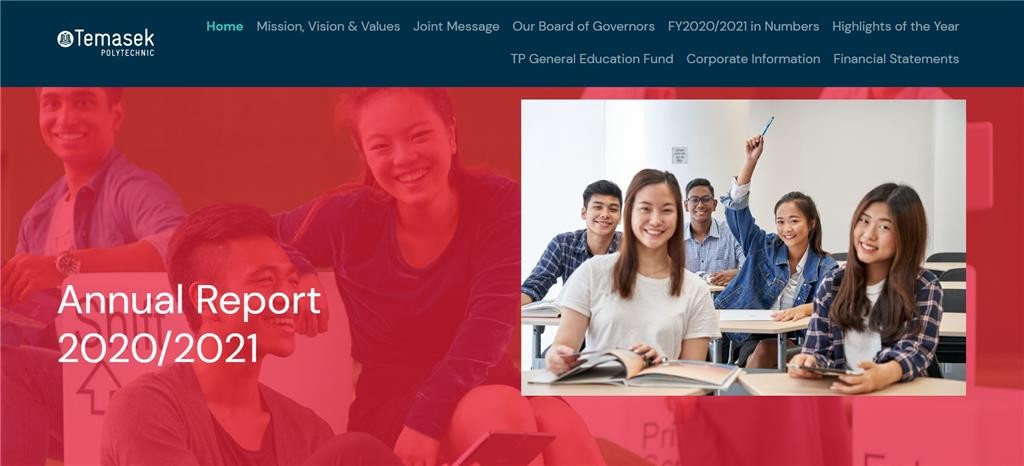 Annual Report. Temasek Polytechnic. 2020/2021
