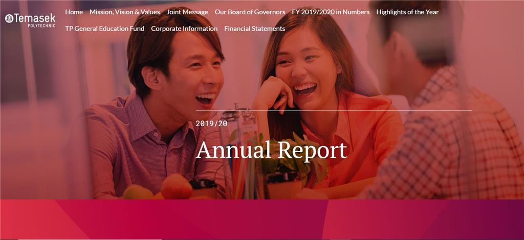 Annual Report. Temasek Polytechnic. 2019/2020