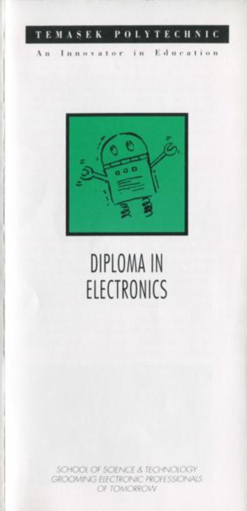Course brochure 1991 School of Science and Technology