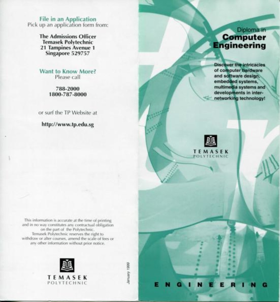 Course brochure 1999 School of Engineering