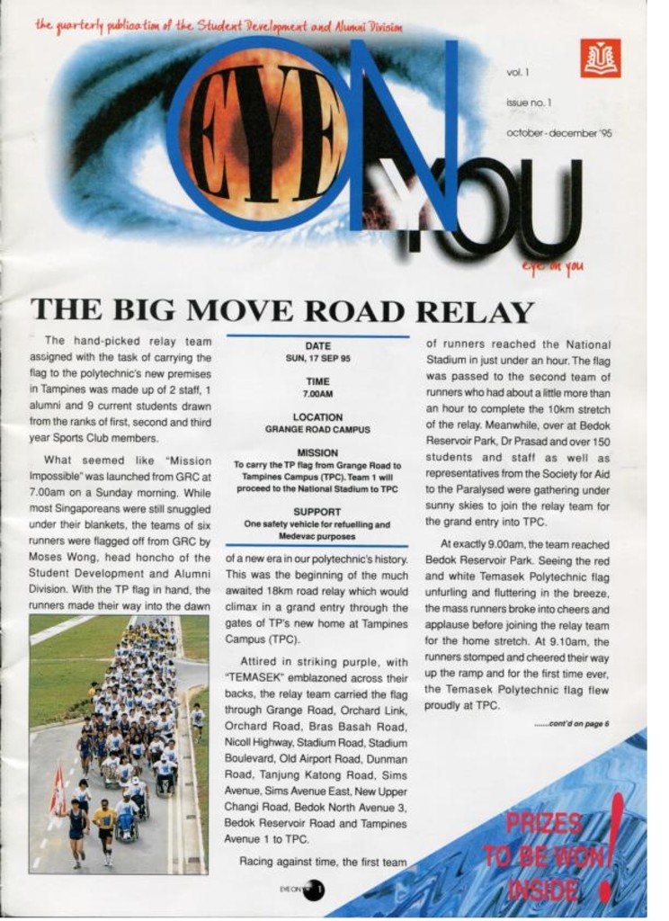 Eye on you. Vol. 1. No. 1. Oct-Dec 1995