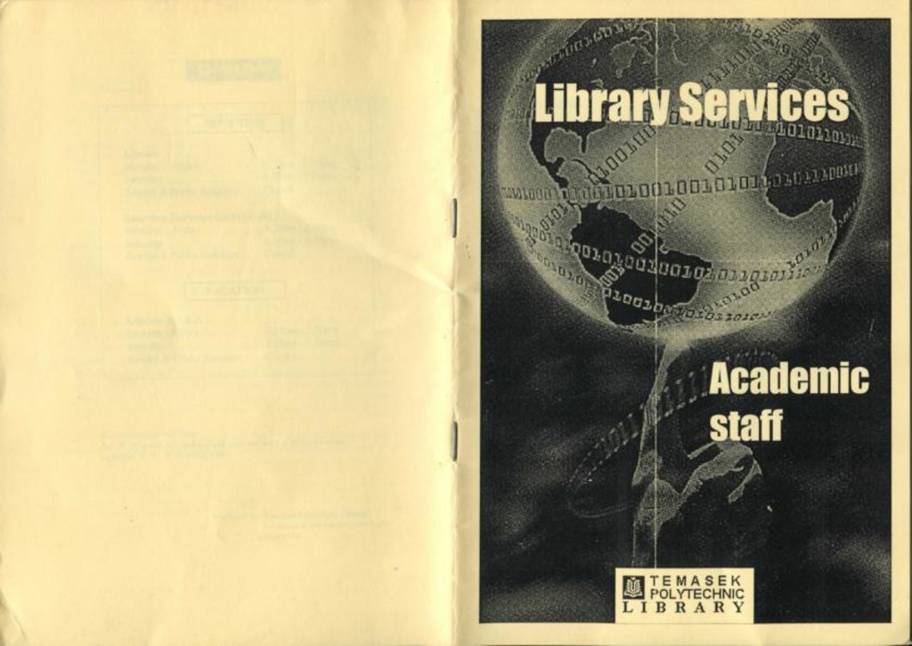 Library services for academic staff brochure