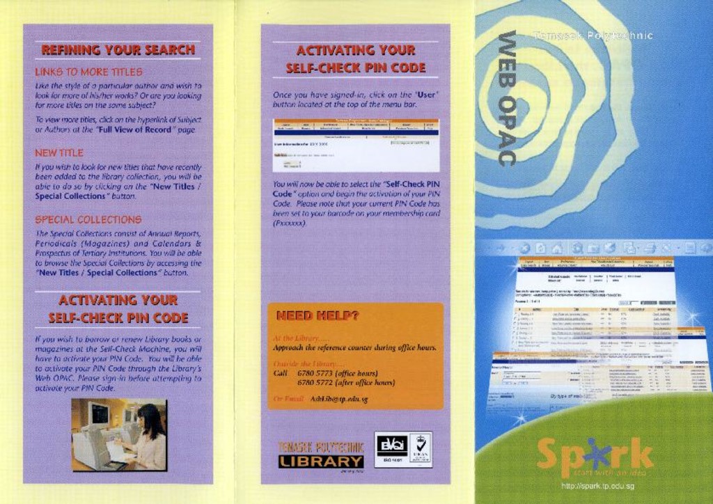 Digital library: Web OPAC brochure