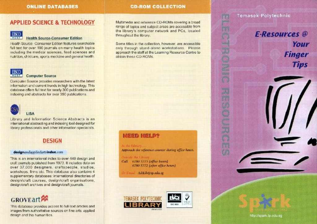 Digital library: E-resources at your fingertips brochure