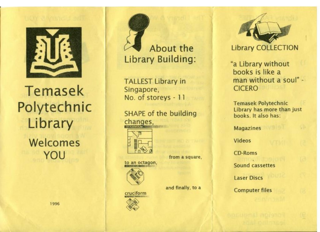 Temasek Polytechnic Library welcomes you flyer