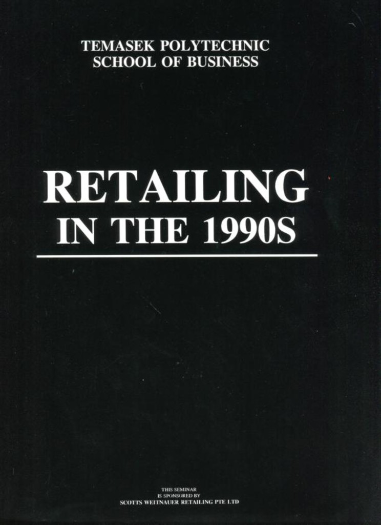 Retailing in the 1990s : folder