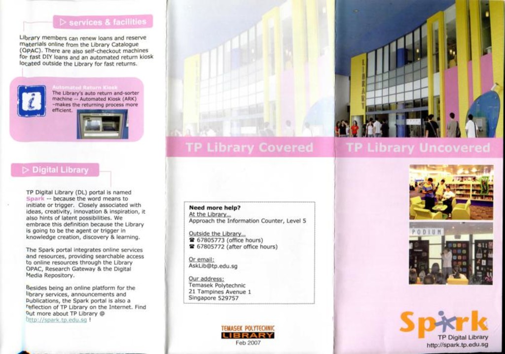 Digital library: TP Library uncovered brochure