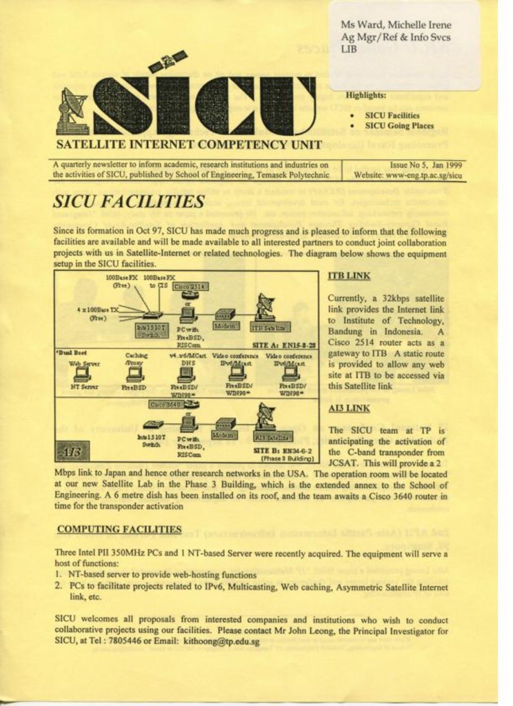 SICU. Issue 5. Jan. 1999