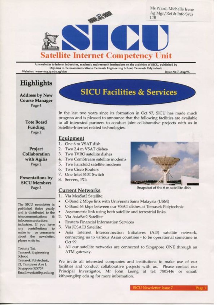 SICU. Issue 7. Aug. 1999