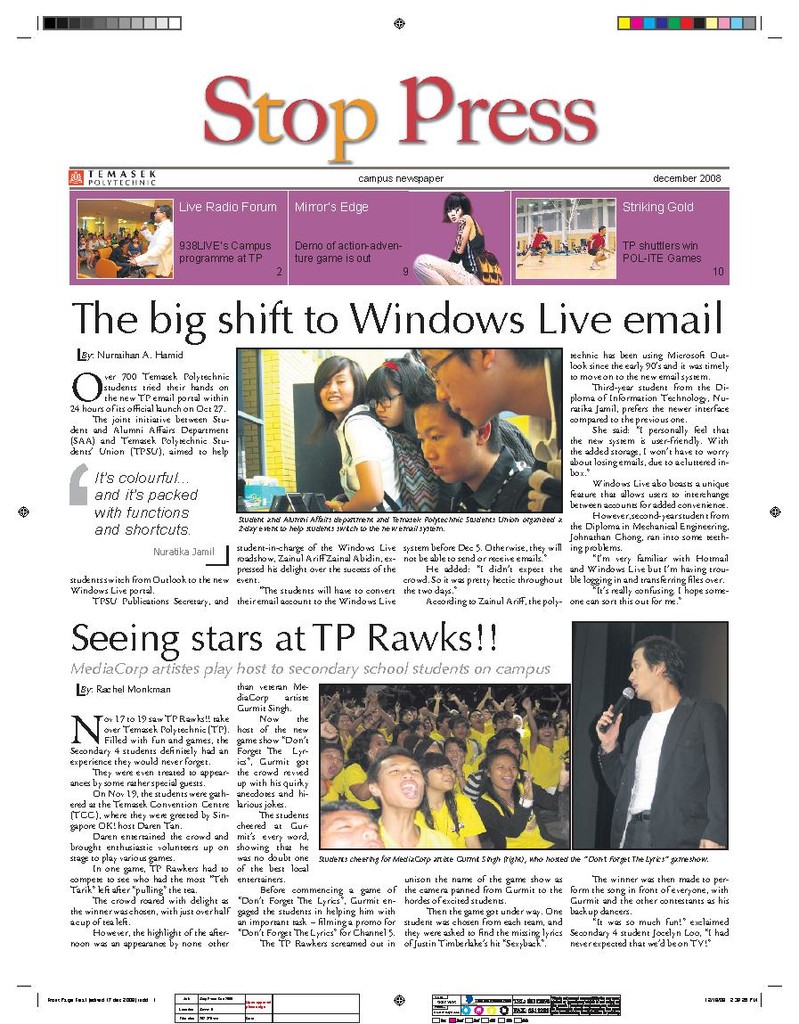 Stop Press. Dec. 2008