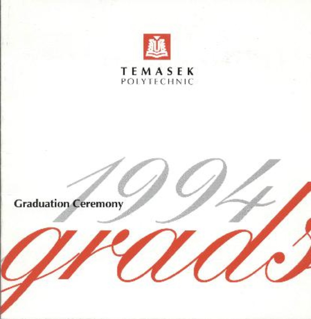 <em>Graduation</em> Ceremony 1994 : programme booklet