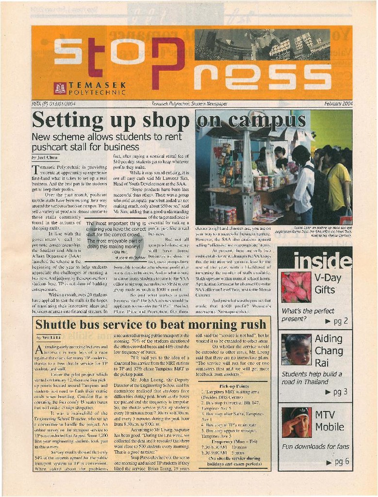 Stop Press. Feb. 2004