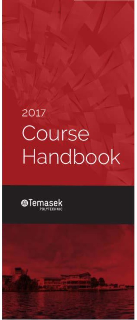 Temasek Polytechnic course handbook. 2017