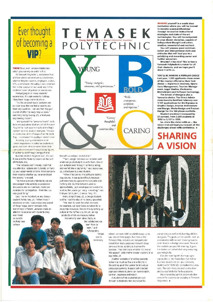 Young, bold & caring : Temasek Polytechnic newsletter
