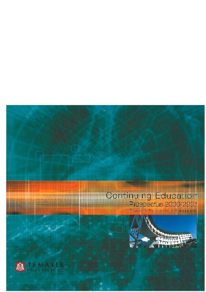 Continuing education prospectus. 2000/2001