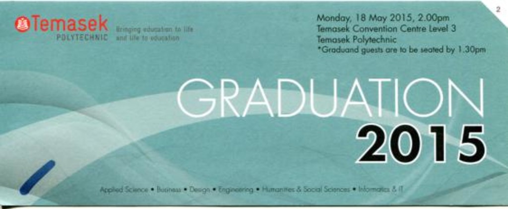 <em>Graduation</em> 2015 : admission card