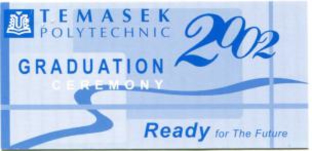 Graduation ceremony 2002 : admission card