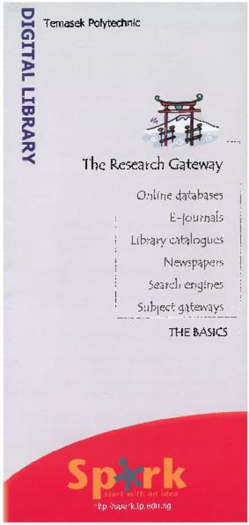 Digital library: Research gateway brochure