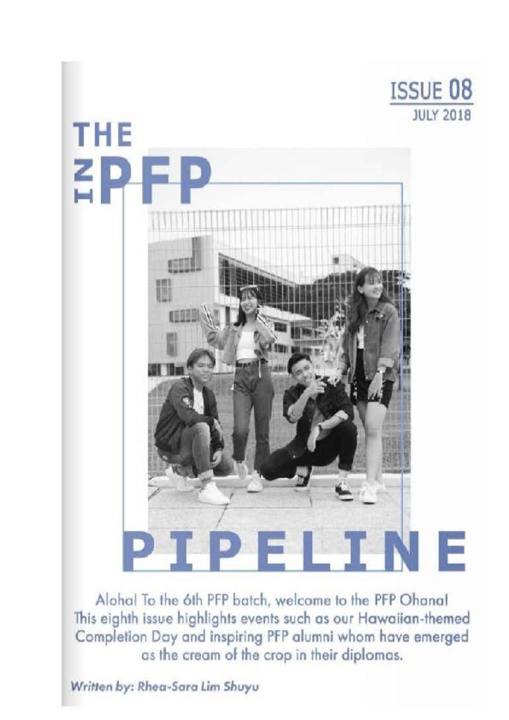 In the PFPipeline. Issue 08, Jul. 2018