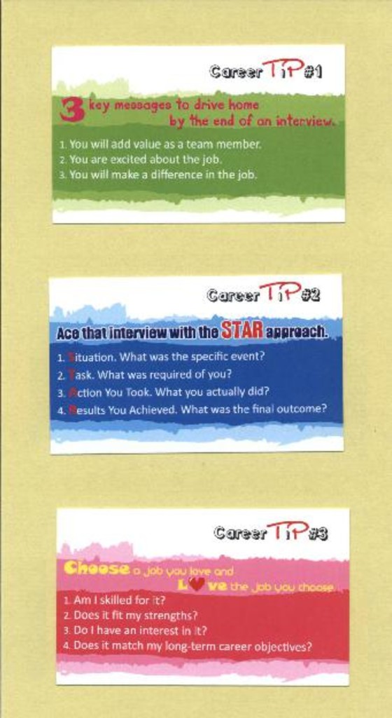 Career & Education Services Centre : business cards