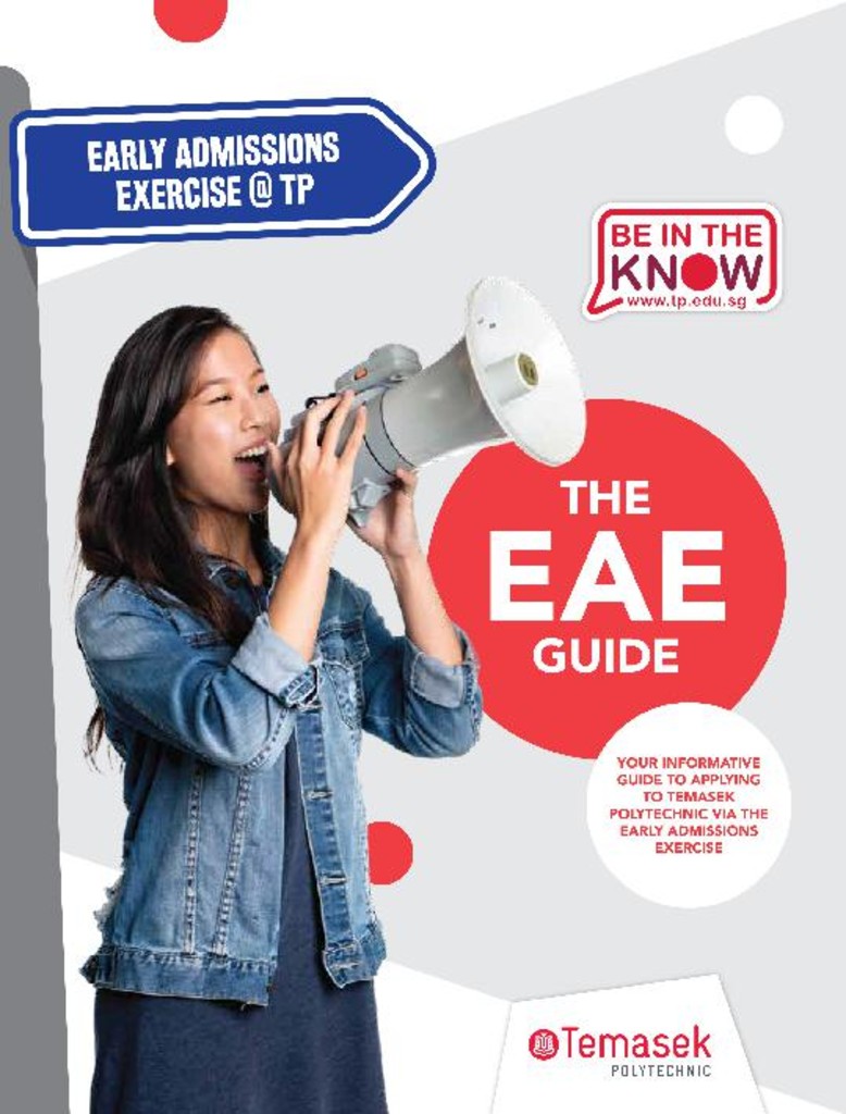 Early admissions exercise @ TP : The EAE guide