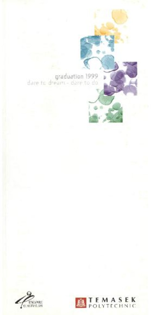Graduation 1999 : programme booklet