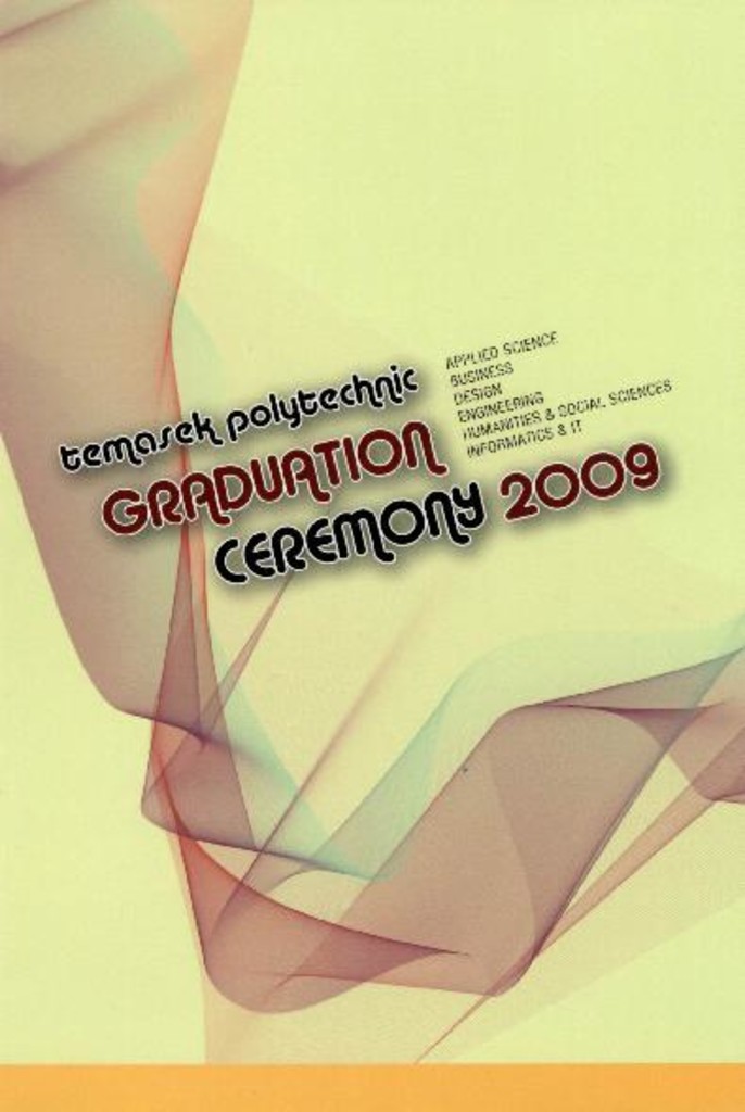 Graduation ceremony 2009. Temasek Business School : programme booklet