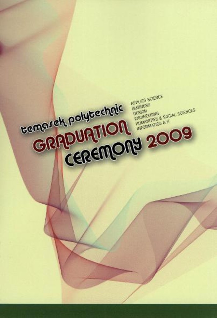 <em>Graduation</em> ceremony 2009. Temasek Applied Science School : programme booklet