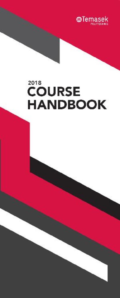 Temasek Polytechnic course handbook. 2018