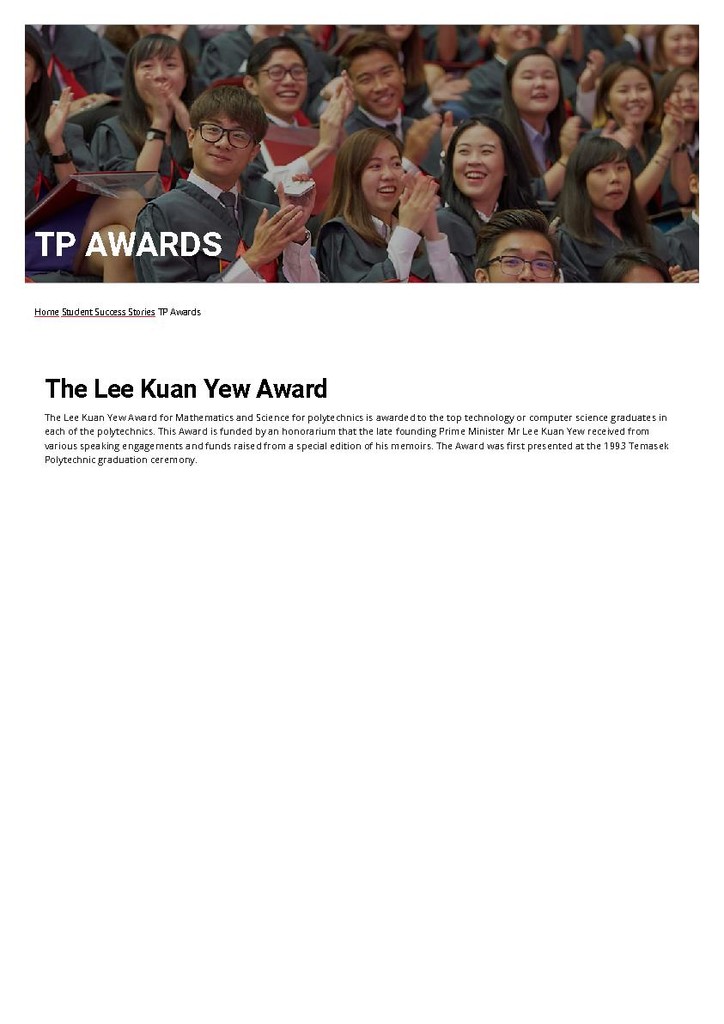 The Lee Kuan Yew Award 2011