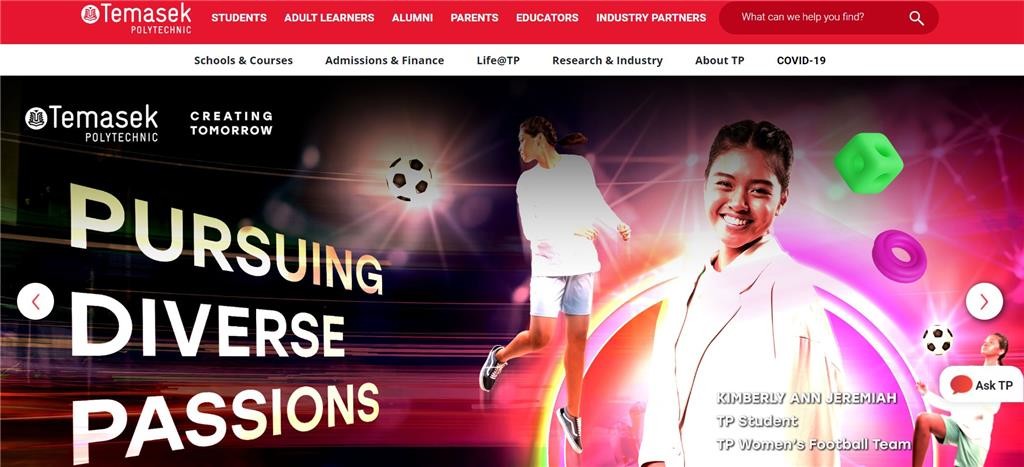 Temasek Polytechnic website. 21 Dec. 2022