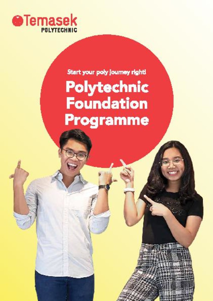 Polytechnic foundation programme brochure. Nov. 2020