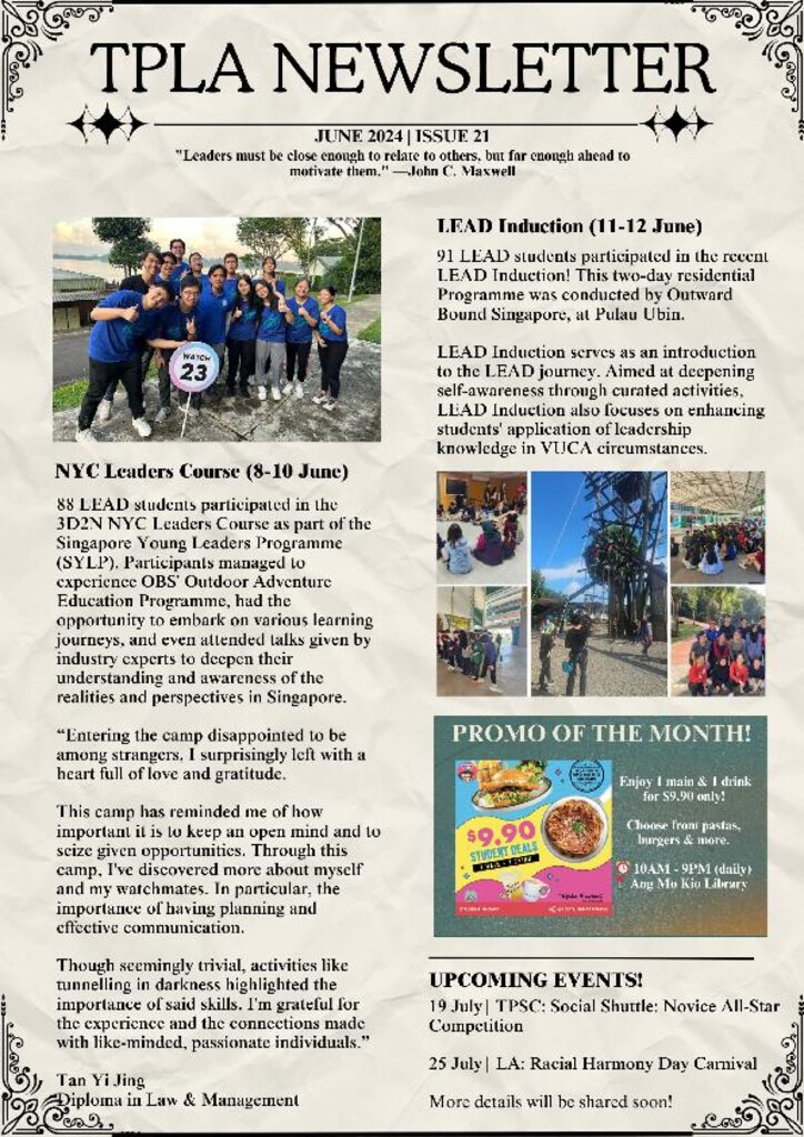 TPLA newsletter. Issue 21. June 2024