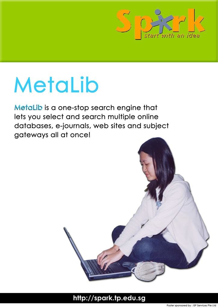 Digital library poster: MetaLib